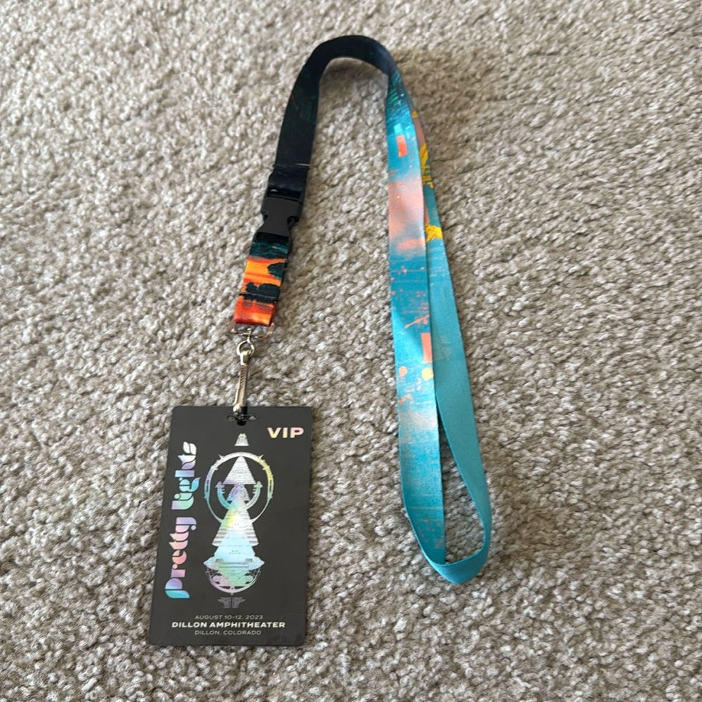 Pretty Lights Colorful VIP Lanyard Dillon Amphitheater 2023 August 10-12